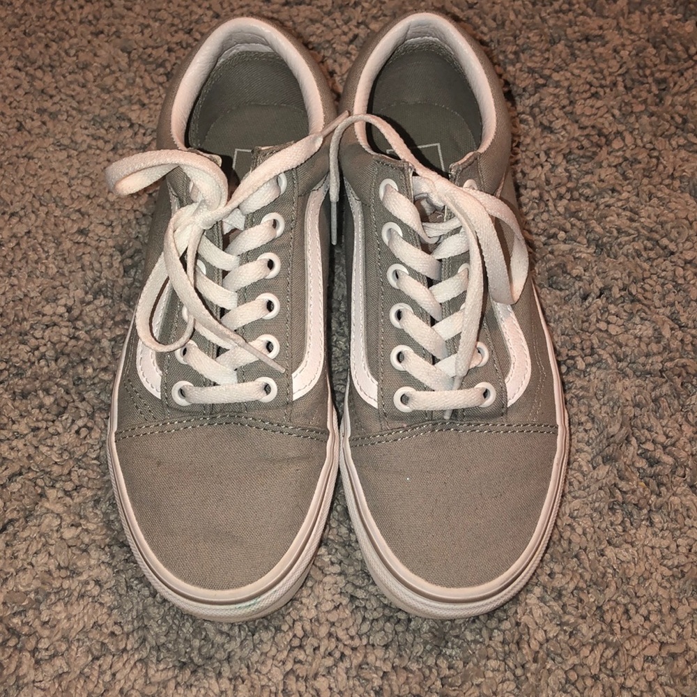 grey old skool vans